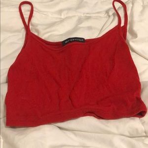 Brandy melville red crop top